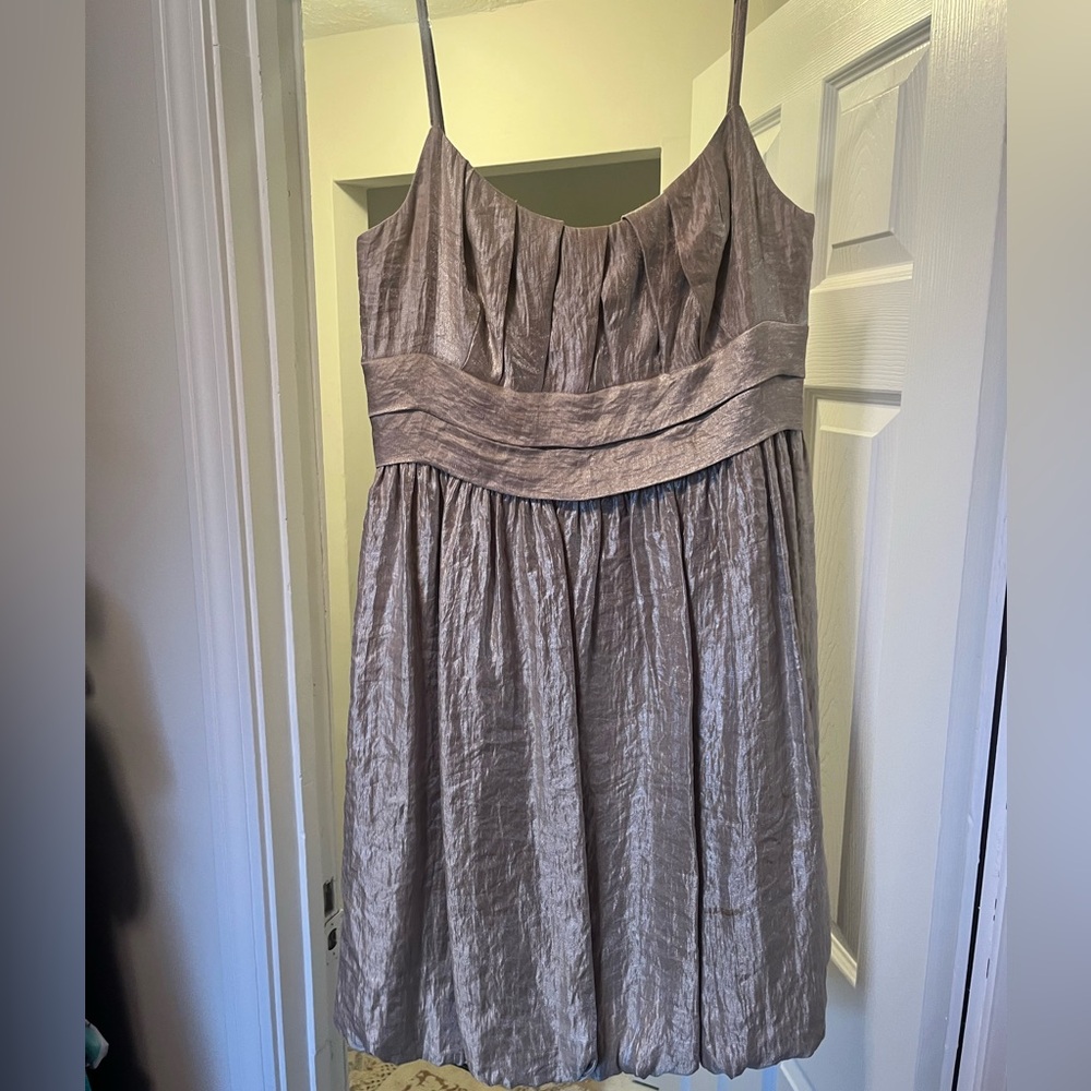 Gold ballon dress